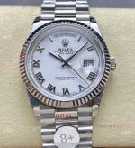 8+ Factory Rolex Watch Gain Weight Day-Date White Roman Dial 36mm